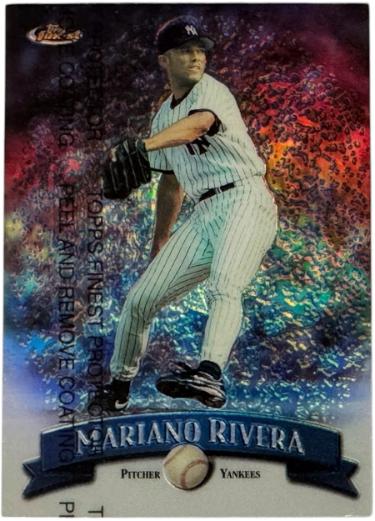Mariano Rivera 1998 Topps Finest Refractor Card #29r with Coating (New York Yankees/HOF)-Powers Sports Memorabilia