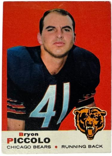 Brian/Bryan/Bryon Piccolo 1969 Topps Rookie Card (RC) #26 (Chicago Bears)-Powers Sports Memorabilia