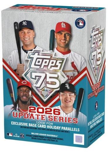 2026 Topps Update Series MLB Baseball Blaster Box-6PK/12CPP/72CPB - New/Sealed-Powers Sports Memorabilia