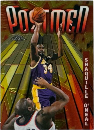 Shaquille O'Neal 1998-99 Topps Chrome Season's Best Postmen Card #SB21 (Los Angeles Lakers/HOF)-Powers Sports Memorabilia