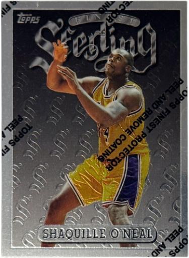 Shaquille O'Neal 1996-97 Topps Finest Sterling Silver Card #289 with Coating (Los Angeles Lakers/HOF)-Powers Sports Memorabilia