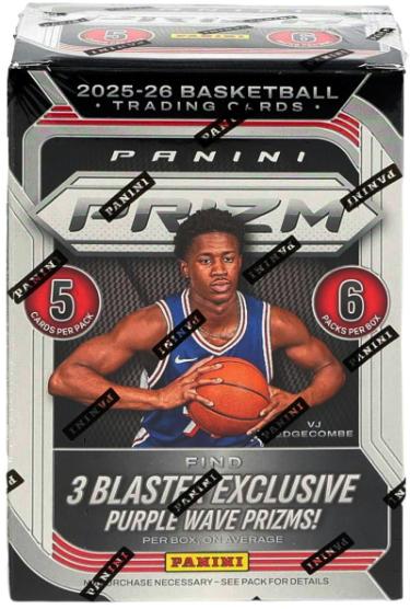 2025-26 Panini Prizm NBA Basketball Blaster Box- 6 PK/5CPP/30CPB - New/Sealed-Powers Sports Memorabilia