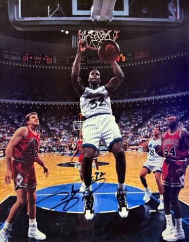 Shaquille O'Neal Autographed Orlando Magic 11 x 14 Photograph #32 - The Score Board COA (HOF)-Powers Sports Memorabilia