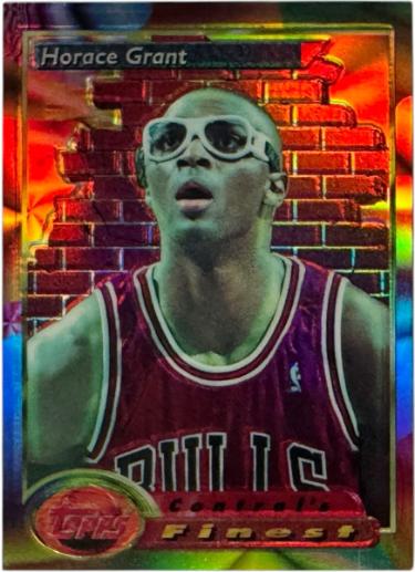 Horace Grant 1993-94 Topps Finest Refractor Card #101 (Chicago Bulls)-Powers Sports Memorabilia