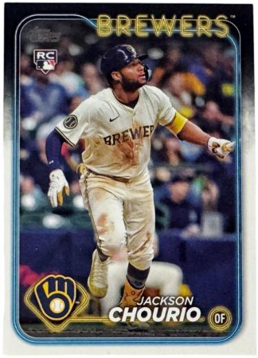 Jackson Chourio 2024 Topps Update Rookie Card (RC) #US240 (Milwaukee Brewers)-Powers Sports Memorabilia