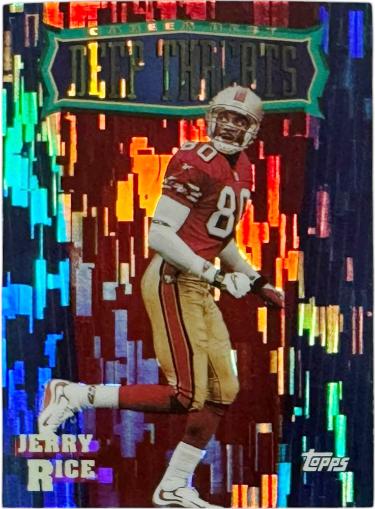 Jerry Rice 1999 Topps Season's Best Deep Threats Card #SB28 San Francisco 49ers-Powers Sports Memorabilia