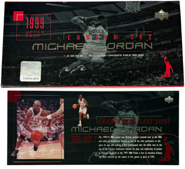 Michael Jordan 1999 Upper Deck Career Set Empty Box with Oversize Card #CC1-Powers Sports Memorabilia