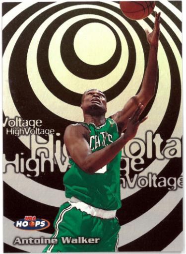 Antoine Walker 1997-98 NBA Hoops High Voltage Insert #13HV (Boston Celtics)-Powers Sports Memorabilia