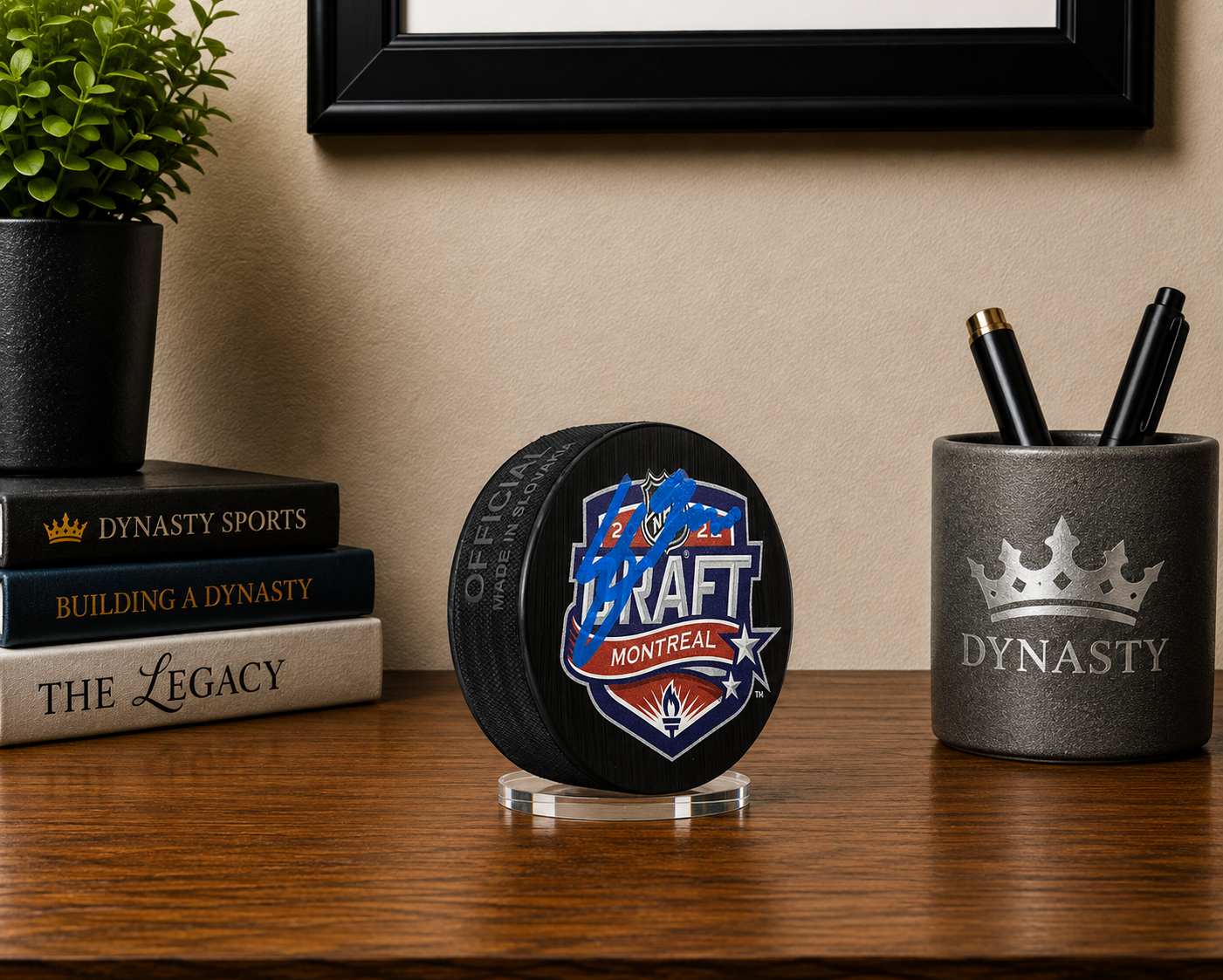 Cutter Gauthier Anaheim Ducks Signed NHL Hockey 2022 Draft Puck-Powers Sports Memorabilia