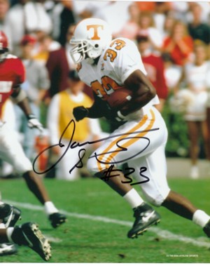 James Stewart Autographed Tennessee Volunteers 8x10 Photo #33-Powers Sports Memorabilia