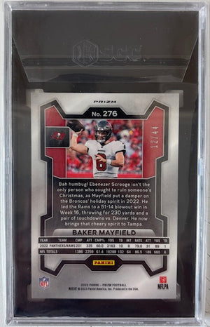 Baker Mayfield 2023 Prizm Red Yellow Card #276 SGC 9.5 12/44-Powers Sports Memorabilia