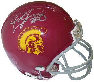 Dwayne Jarrett Autographed USC Trojans Riddell Mini Helmet - GTSM Hologram (Rose Bowl MVP)-Powers Sports Memorabilia