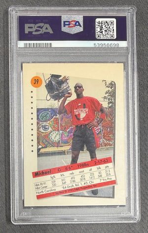 Michael Jordan 1991 SkyBox Chicago Bulls Basketball Card #39 Graded PSA 9 Cert #53956698-Powers Sports Memorabilia