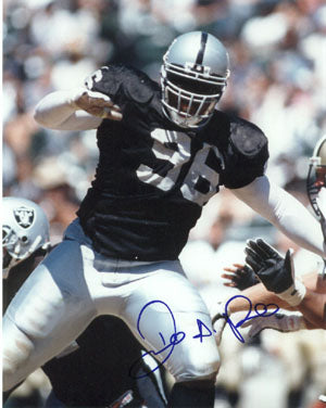 Darrell Russell Autographed Oakland Raiders 8x10 Photo minor ding (deceased)-Powers Sports Memorabilia