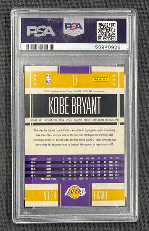 Kobe Bryant 2010 Panini Classics Basketball Card #17 Graded PSA 10 Cert #55940926-Powers Sports Memorabilia