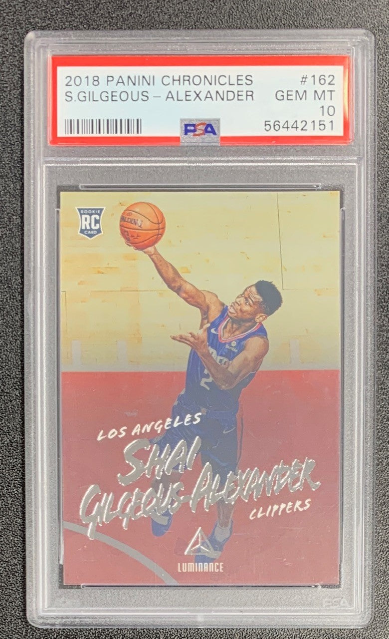 Shai Gilgeous-Alexander 2018 Panini Chronicles Basketball Rookie Card #162 Graded PSA 10-Powers Sports Memorabilia