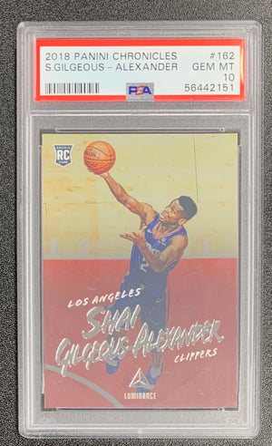 Shai Gilgeous-Alexander 2018 Panini Chronicles Basketball Rookie Card #162 Graded PSA 10-Powers Sports Memorabilia