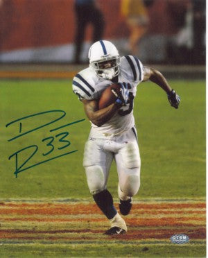 Dominic Rhodes Autographed Indianapolis Colts 8x10 Photo Super Bowl 41-Powers Sports Memorabilia