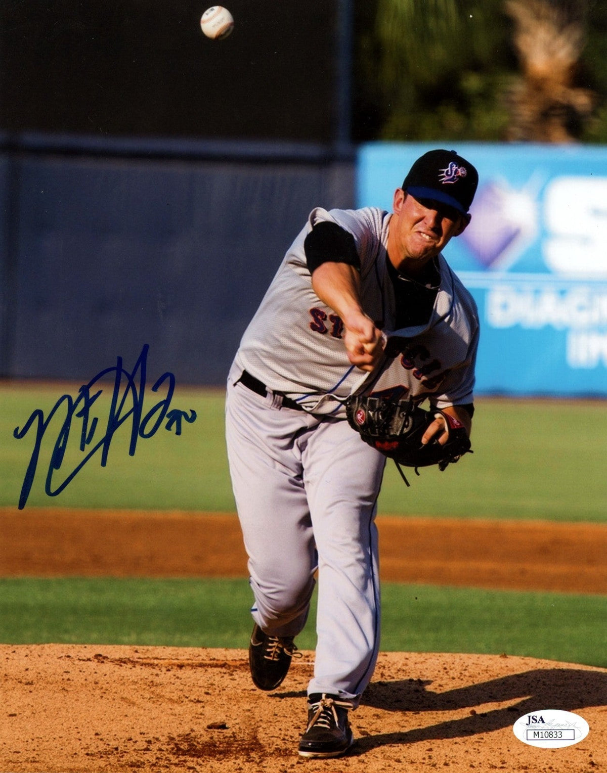 Matt Harvey Signed Port St. Lucie Mets 8x10 Photo JSA Authenticated #1-Powers Sports Memorabilia