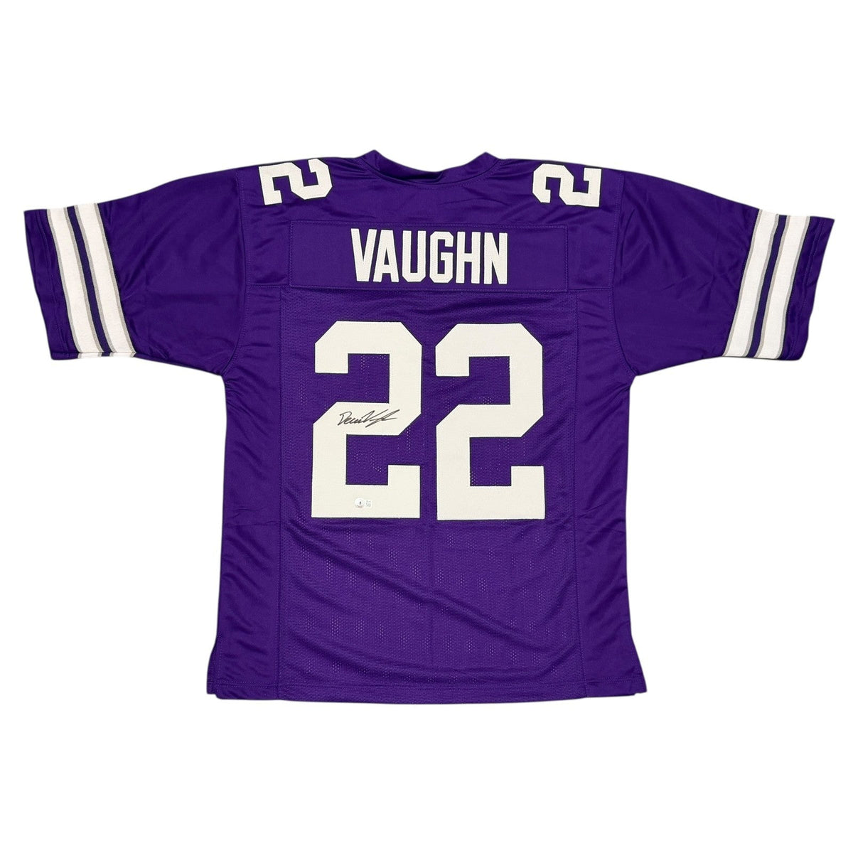 Deuce Vaughn Signed Kansas State Custom Jersey Beckett Witness Authenticated-Powers Sports Memorabilia