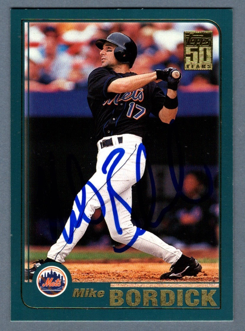 Mike Bordick Signed 2000 Topps #71 LSCM Authenticated New York Mets-Powers Sports Memorabilia