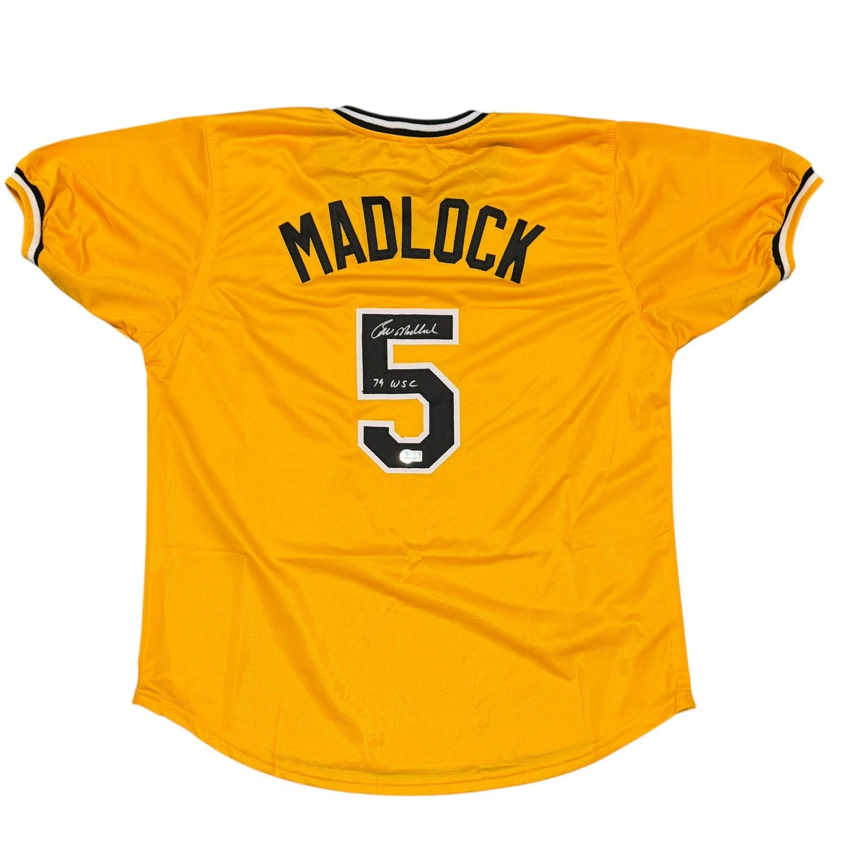 Bill Madlock Signed Custom Jersey w/ 79 WSC Beckett Witness Authenticated B-Powers Sports Memorabilia
