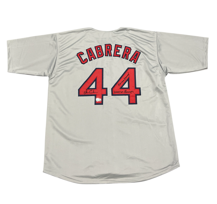 Orlando Cabrera Signed Boston Red Sox Custom Jersey w WS + Curse Beckett BAS COA-Powers Sports Memorabilia