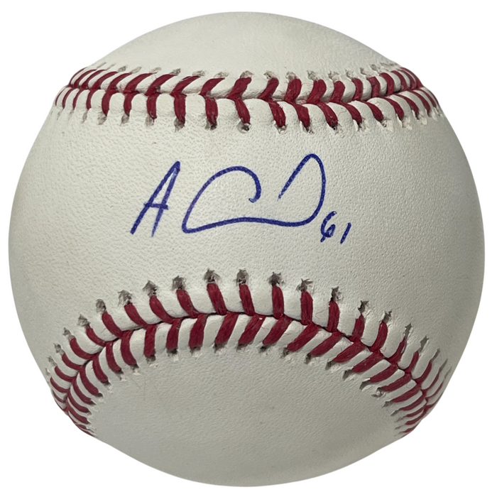 Adam Conley Signed ROMLB Baseball Miami Marlins LSCM Authenticated-Powers Sports Memorabilia