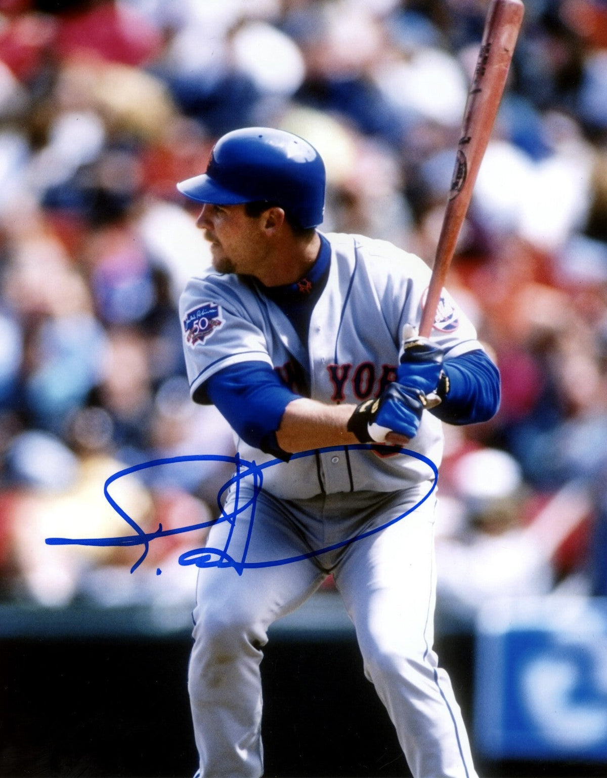 Todd Hundley Signed Auto Autographed New York Mets 8x10 Photo LSCM Authenticated #5-Powers Sports Memorabilia