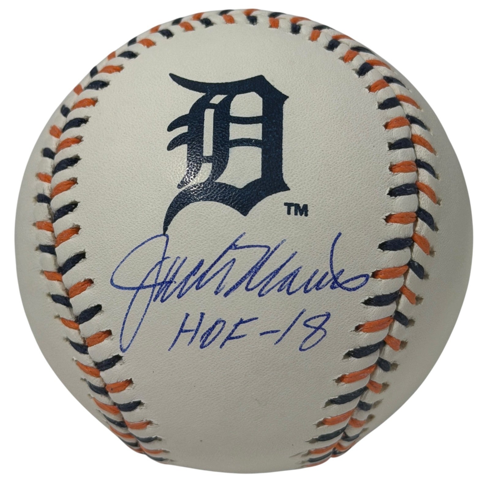 Jack Morris Signed Tigers Logo Baseball w/ HOF 18 JSA Witness Authenticated-Powers Sports Memorabilia