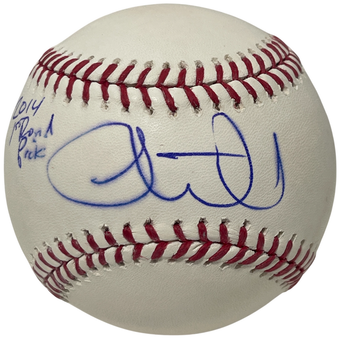 Luke Weaver Signed ROMLB Baseball w/ 2014 1st Round Pick NY Yankees LSCM Authenticated-Powers Sports Memorabilia