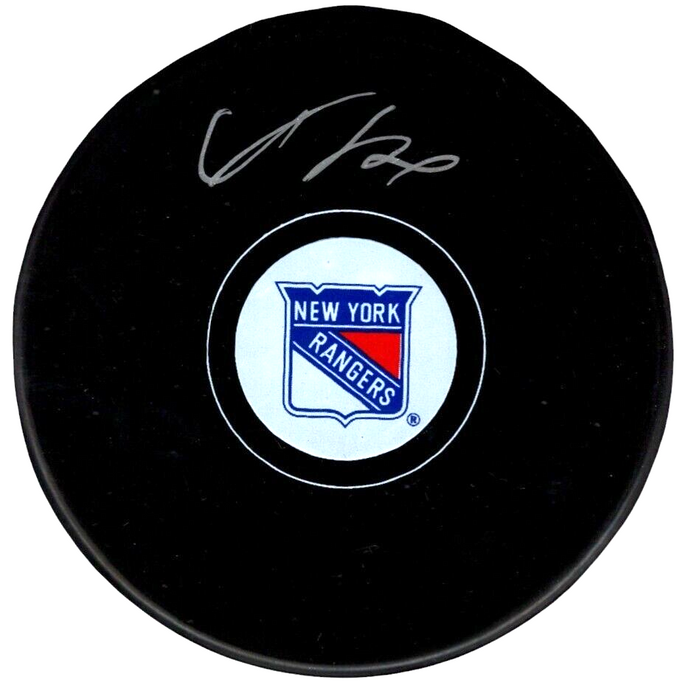 Adam Fox Signed New York Rangers Puck Fanatics HOLO Authenticated-Powers Sports Memorabilia