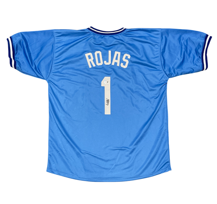 Cookie Rojas Signed Kansas City Royals Custom Jersey Beckett BAS COA-Powers Sports Memorabilia