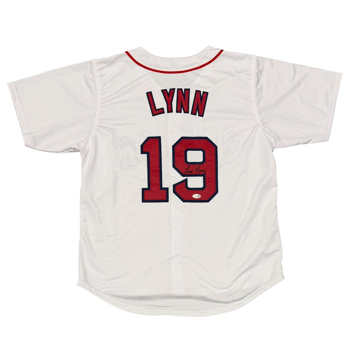 Fred Lynn Signed Custom Jersey JSA Witness Authenticated-Powers Sports Memorabilia
