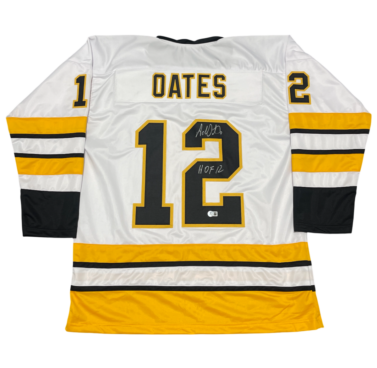 Adam Oates Signed Custom Jersey w/ HOF 12 Beckett Witness Authenticated - White Jersey-Powers Sports Memorabilia