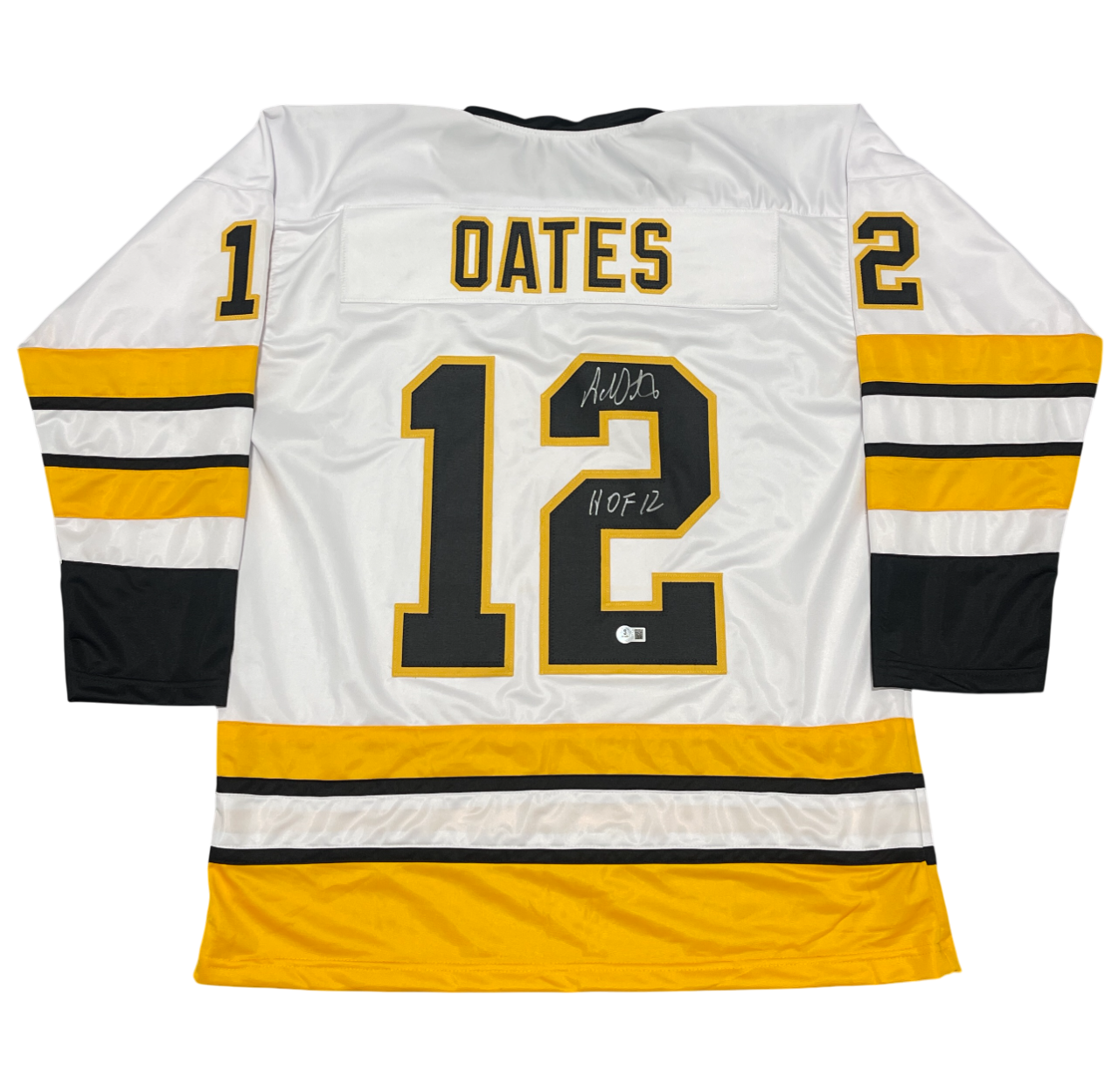 Adam Oates Signed Custom Jersey w/ HOF 12 Beckett Witness Authenticated - White Jersey-Powers Sports Memorabilia
