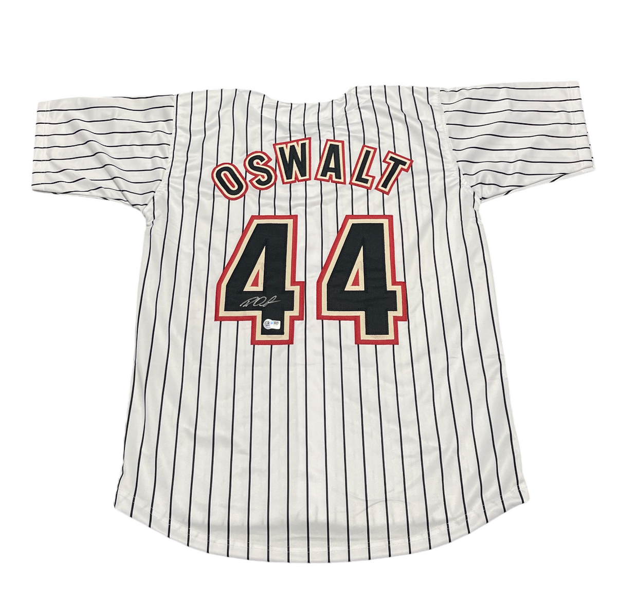 Roy Oswalt Signed Houston Astros Custom White Jersey Beckett Witness BAS COA-Powers Sports Memorabilia