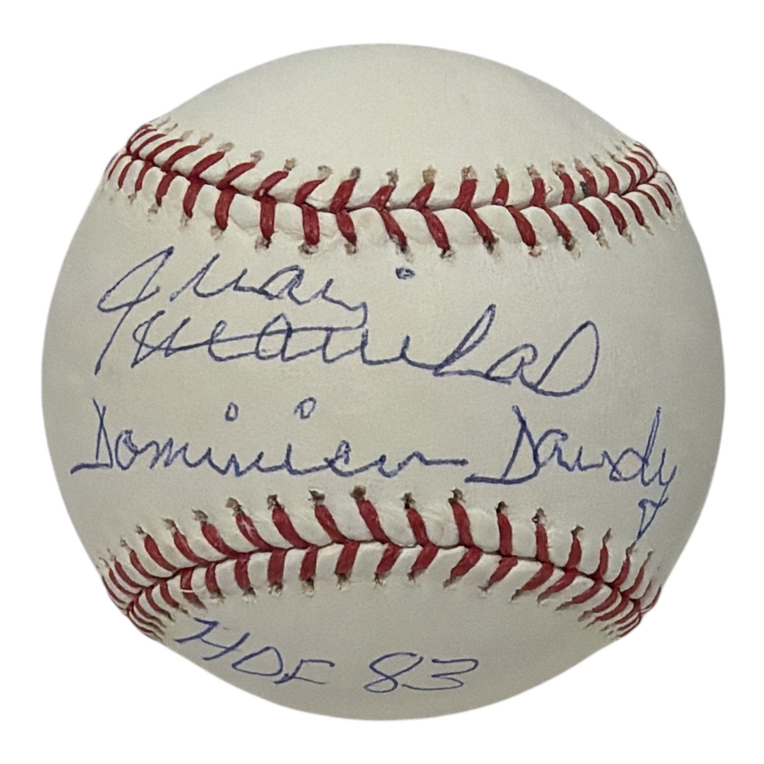 Juan Marichal Signed ROMLB Baseball w/ Dominican Dandy + HOF Insc JSA Authenticated-Powers Sports Memorabilia