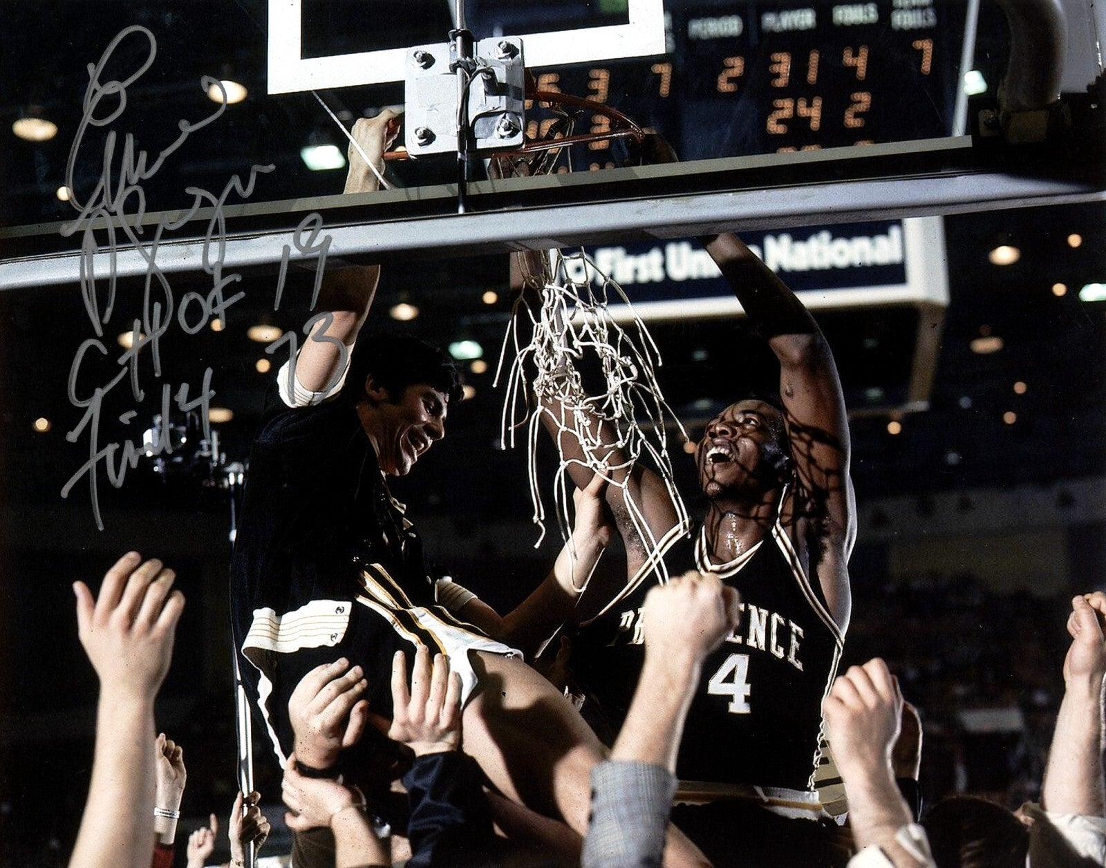 Ernie DiGregorio Signed Buffalo Braves 8x10 Photo CHOF 19 + Final 4 LSCM Authenticated #3-Powers Sports Memorabilia