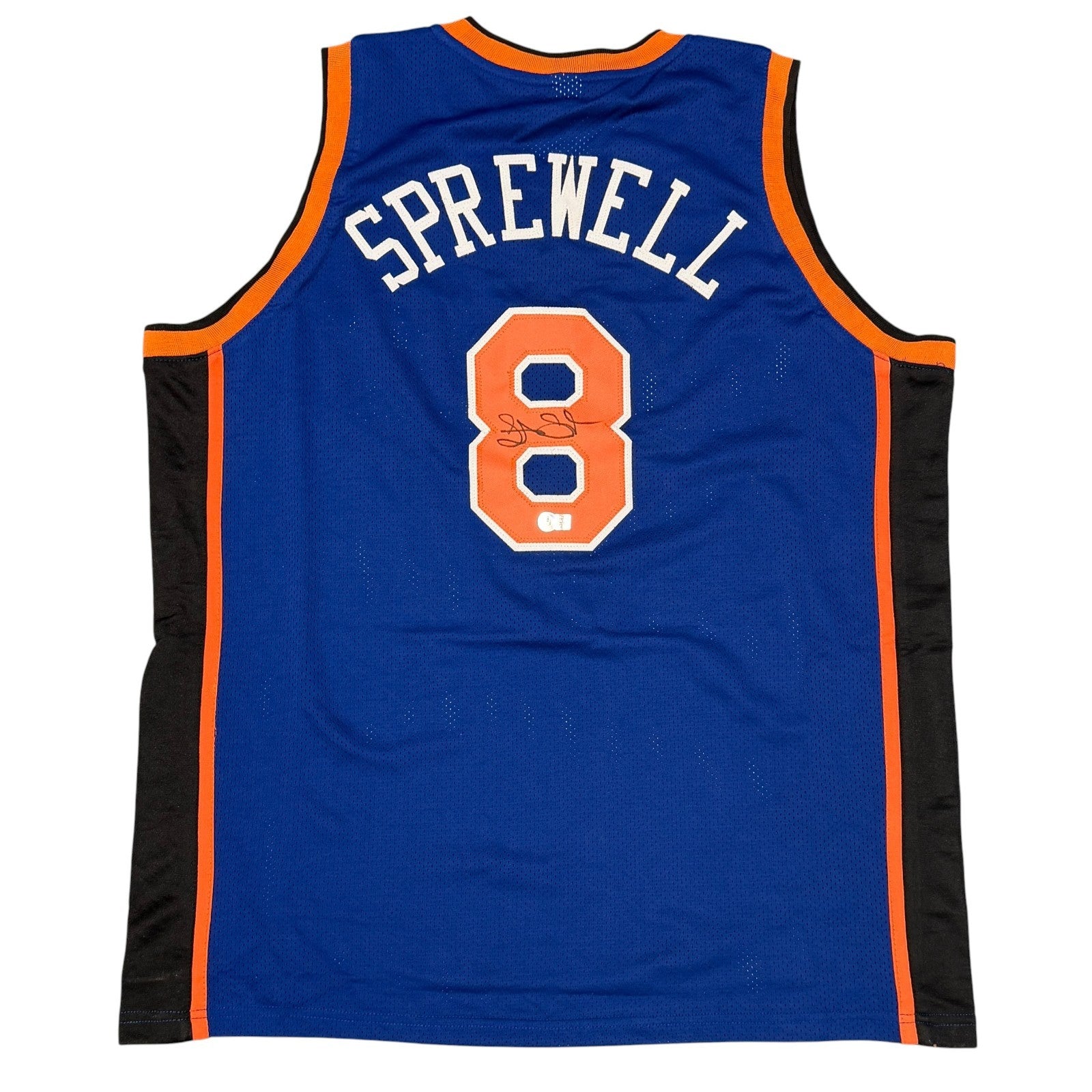 Latrell Sprewell Signed Custom Jersey Beckett Witness Authenticated-Powers Sports Memorabilia