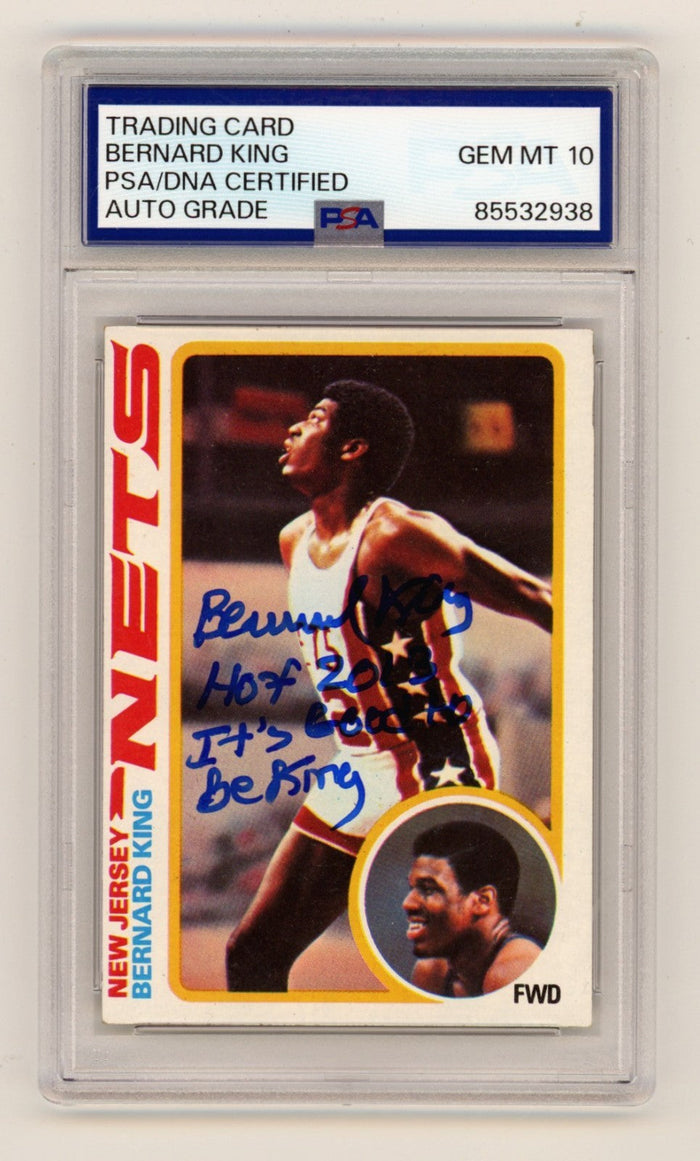 Bernard King 1978-79 Topps #75 RC w/ HOF Good To Be King Signed PSA 10 Auto-Powers Sports Memorabilia