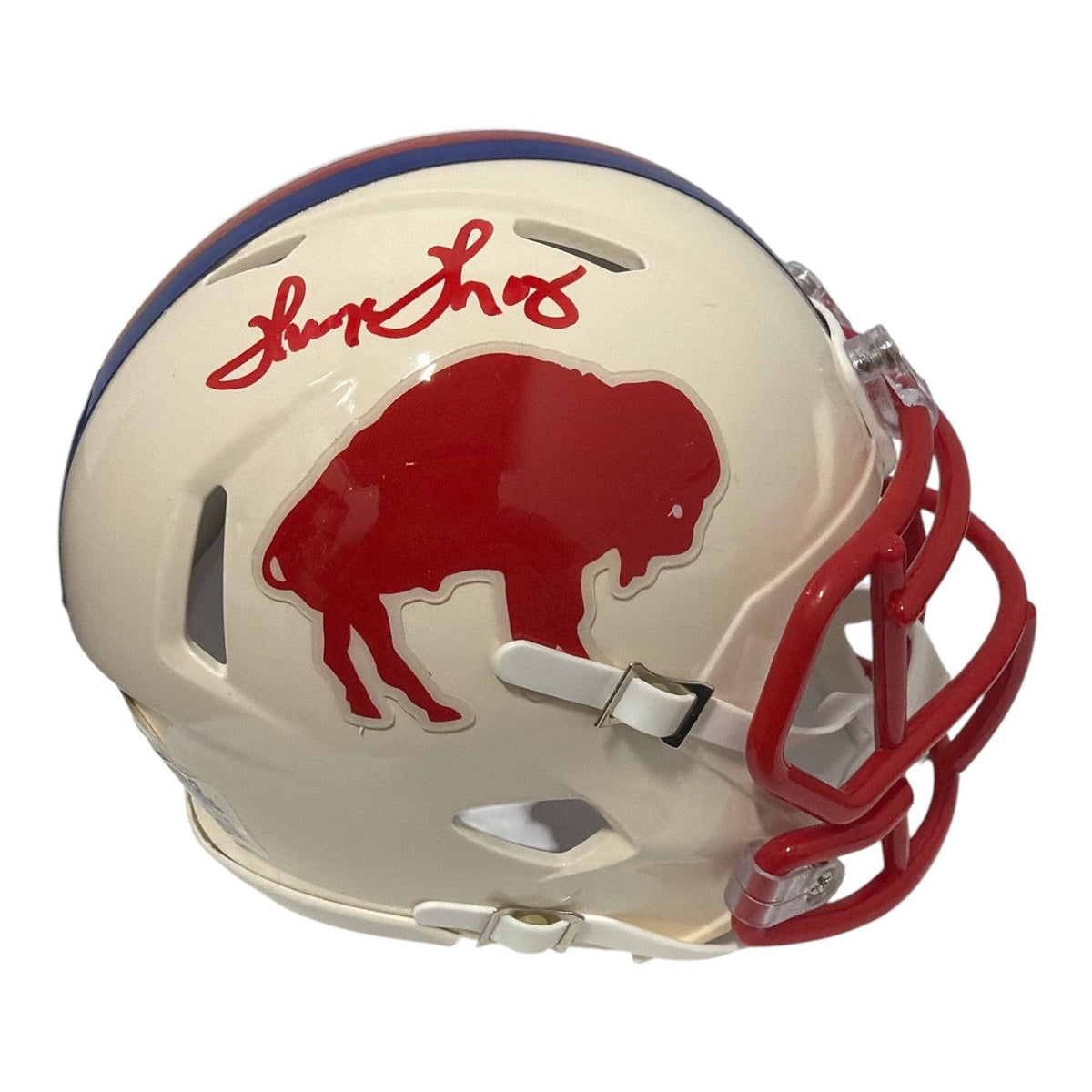 Thurman Thomas Signed Autographed Buffalo Bills Retro Mini Helmet JSA Wit. COA-Powers Sports Memorabilia