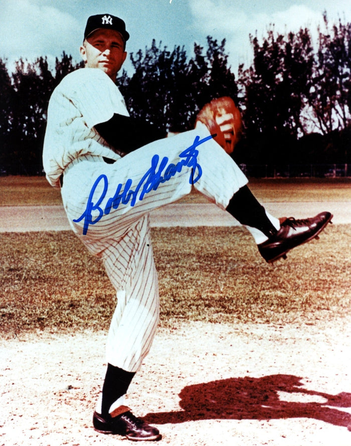 Bobby Shantz Signed New York Yankees 8x10 Photo LSCM Authenticated #4-Powers Sports Memorabilia