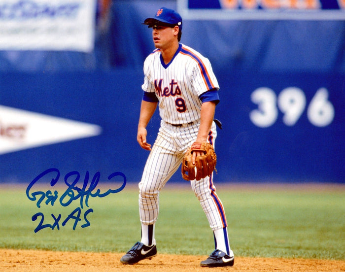 Gregg Jefferies Signed New York Mets 8x10 Photo w/ 2x AS LSCM Authenticated - Variant GJ NYM-Powers Sports Memorabilia