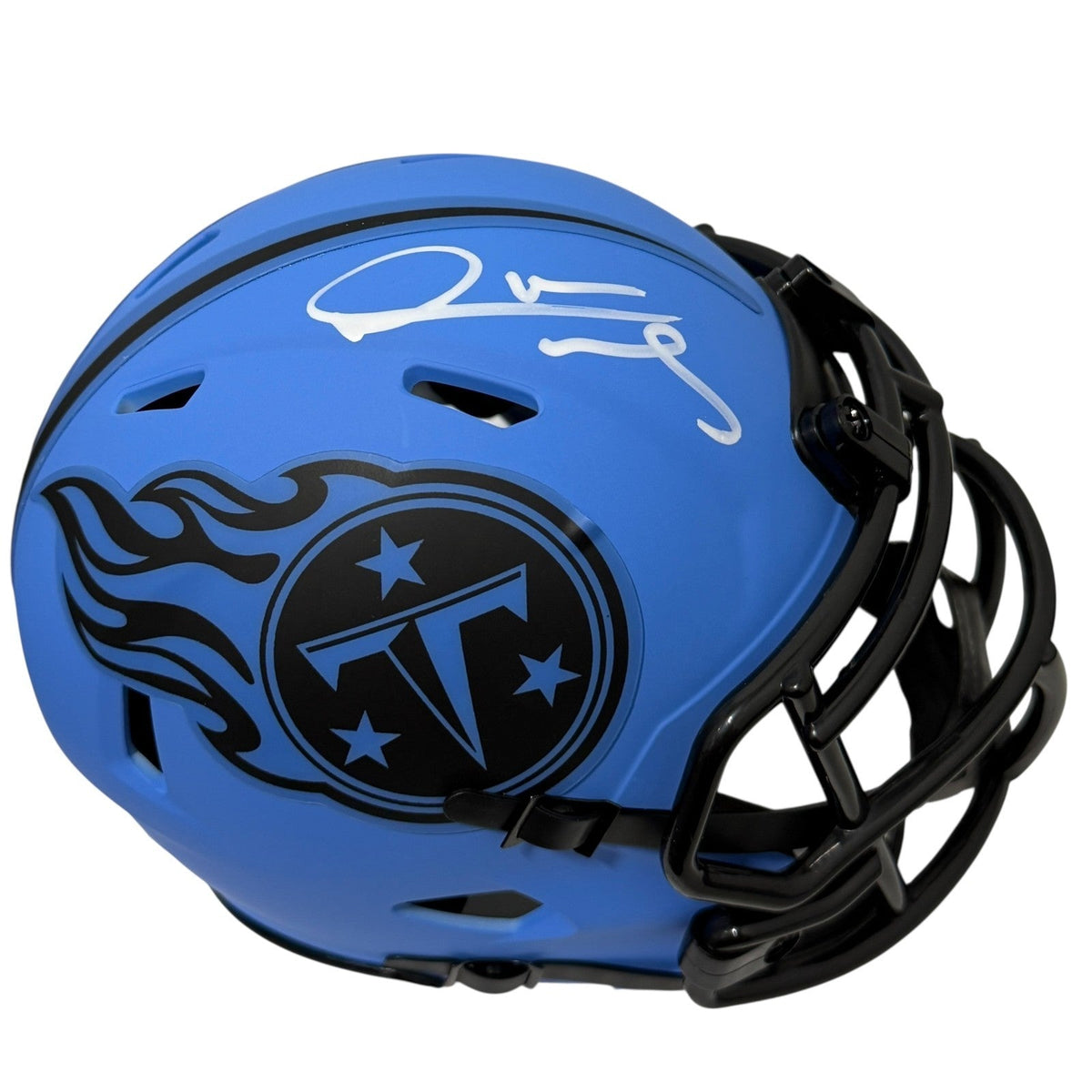 Derrick Mason Signed Autographed Tennessee Titans Rave Mini Helmet JSA Wit. COA-Powers Sports Memorabilia