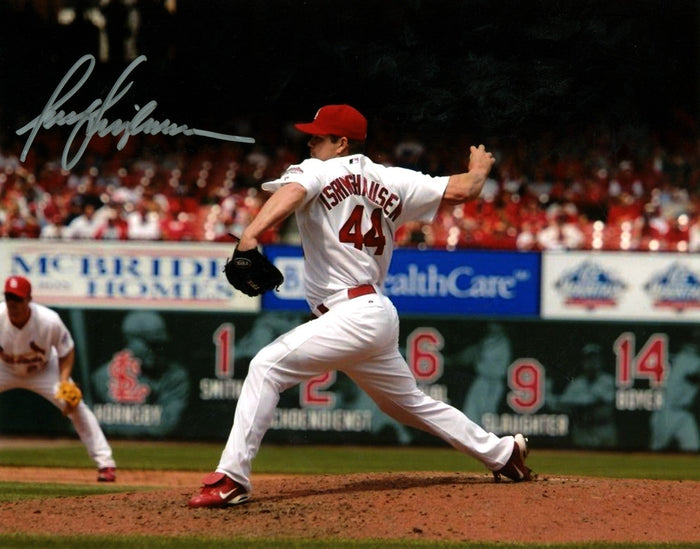 Jason Isringhausen Signed Cardinals 8x10 Photo LSCM Authenticated #1-Powers Sports Memorabilia