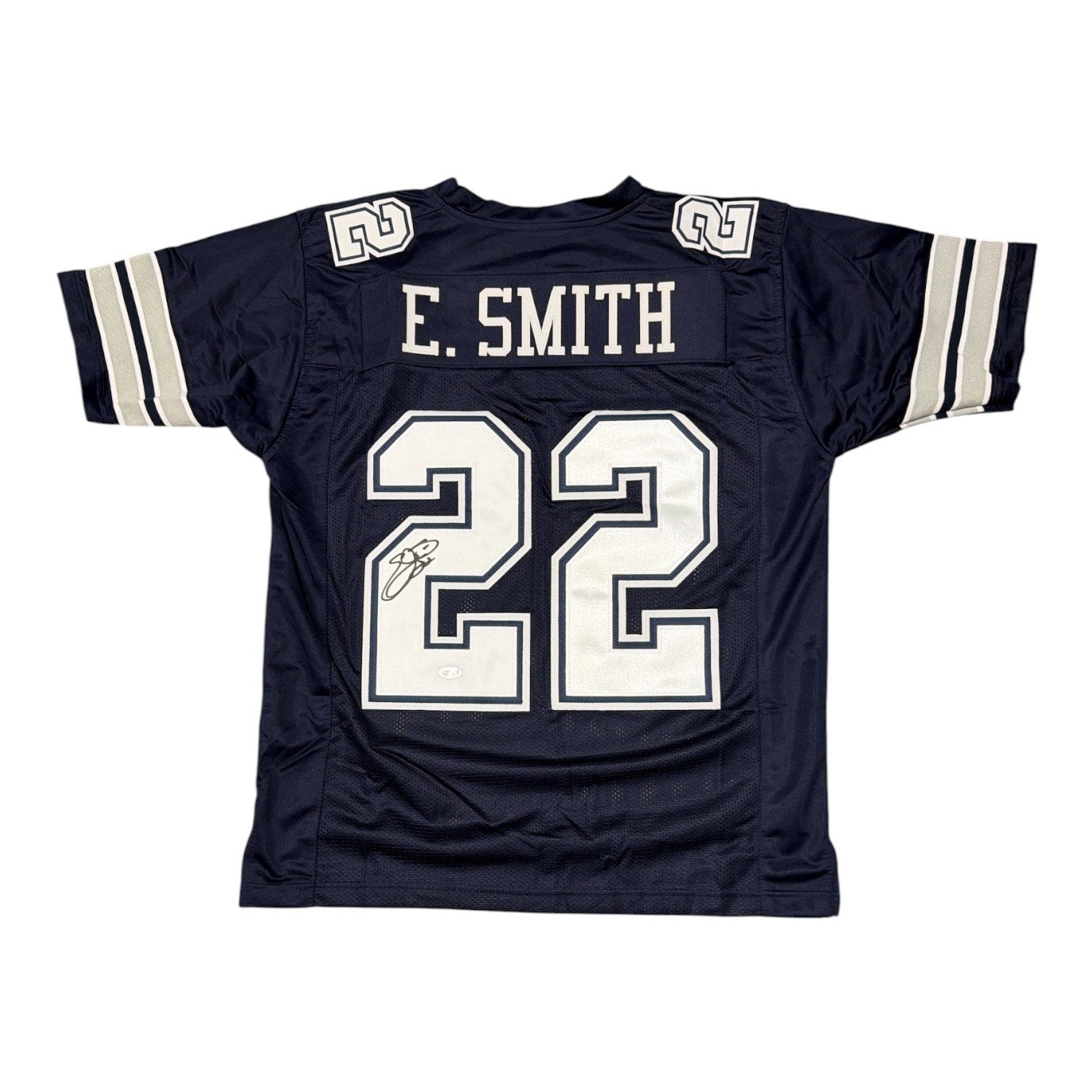 Emmitt Smith Signed Custom Jersey JSA Witness Authenticated-Powers Sports Memorabilia