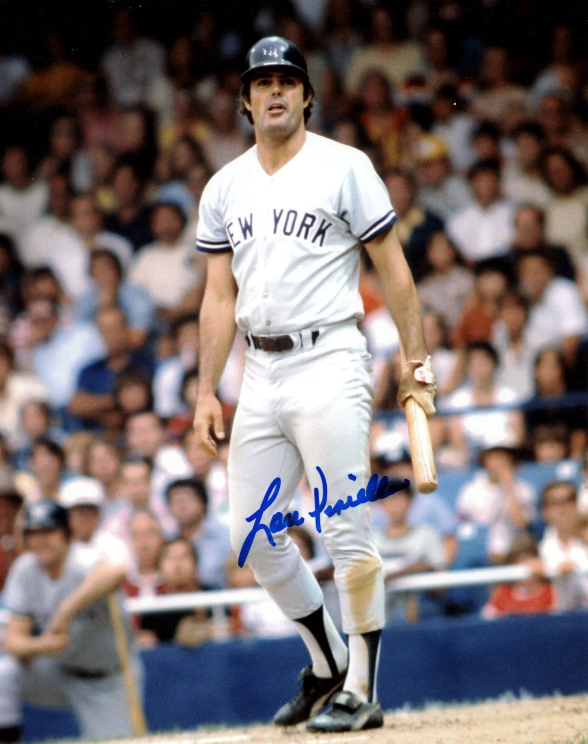 Lou Piniella Signed Autographed New York Yankees 8x10 Photo LSCM COA #1-Powers Sports Memorabilia