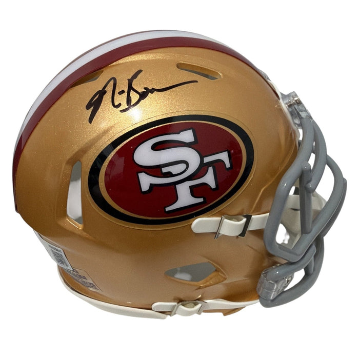 NaVorro Bowman Signed San Francisco 49ers Speed Mini Helmet Beckett Witness Authenticated-Powers Sports Memorabilia