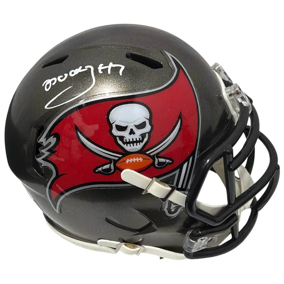 Bucky Irving Signed Tampa Bay Buccaneers Speed Mini Helmet JSA Witness COA-Powers Sports Memorabilia